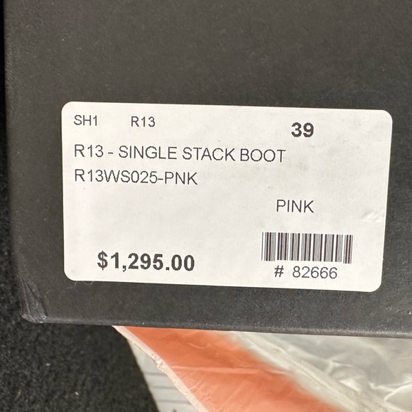 NIB R13 Single Stack Boot, 39 - Picture 16 of 16
